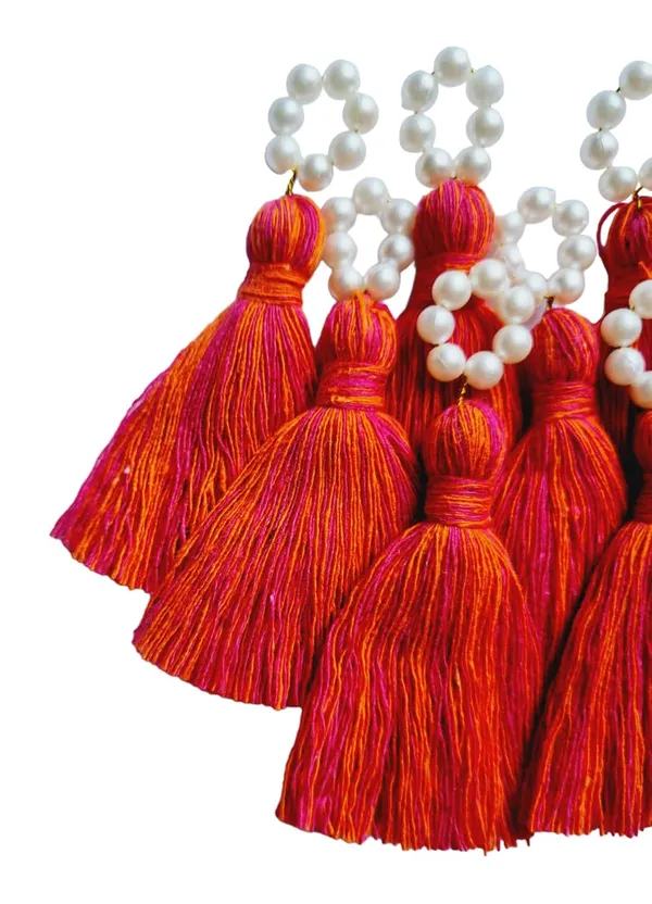 Mini_Cotton_Tassels_with_Pearls_for_Saree/Blouse/Dupatta/DIY/Decor,_Pack_of_10_(Mix-Dark_Pink_&_Orange)