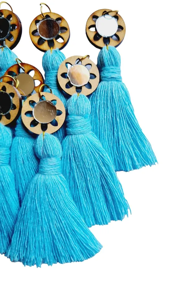 Sky_Blue_Mini_Cotton_Handmade_Tassels_with_mirrors_,_Pack_of_10