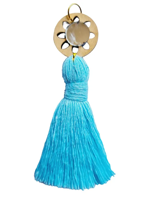 Sky_Blue_Mini_Cotton_Handmade_Tassels_with_mirrors_,_Pack_of_10