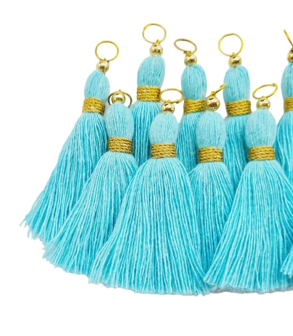 Micro_1.5_inch_Length_Cotton_Handmade_Tassels_for_Saree/Blouse/Dupatta/DIY/Decor_(Pack_of_12)_(Sky_Blue)