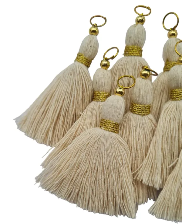Micro_1.5_inch_Length_Cotton_Handmade_Tassels_for_Saree/Blouse/Dupatta/DIY/Decor_(Pack_of_12)_(Off-White)