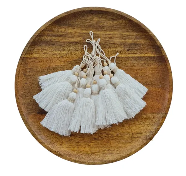 White_Long_Handmade_Cotton_Tassels_with_Wooden_Beads,_Pack_of_10_for_DIY_Wall_Crafts_and_Projects