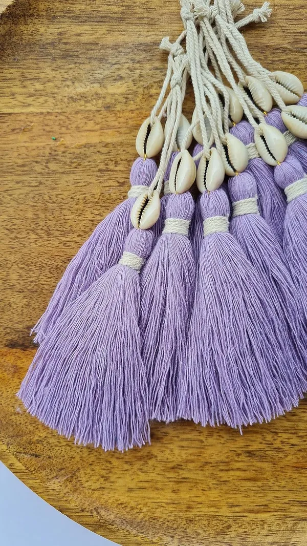 Long_Handmade_Cotton_Tassels_with_Cowrie_Shells_for_DIY_&_Crafts_Project,_Pack_of_10_(Lavender)
