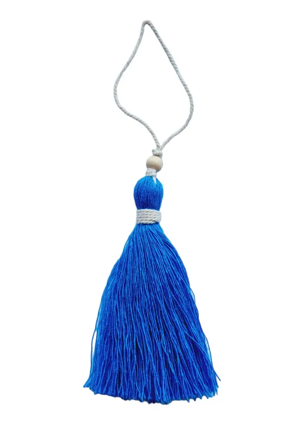 Firozi_Long_Cotton_Handmade_Tassels_With_Wooden_Beads,__Pack_Of_10