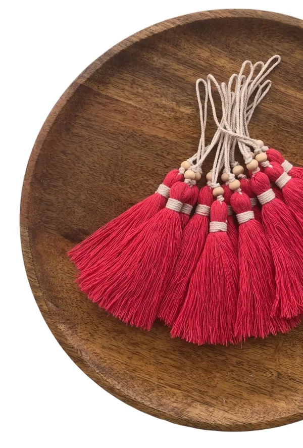 Flamingo_Pink_Long_Cotton_Handmade_Tassels_With_Wooden_Beads_,_Pack_Of_10