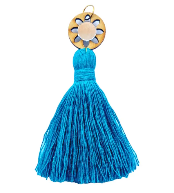 Aqua_Blue_Mini_Cotton_Handmade__Tassels_with_mirrors_,_Pack_of_10