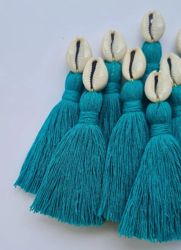 Mini_Cotton_Tassels_with_Cowrie_Shells_for_Saree/Blouse/Dupatta/DIY/Decor,_Pack_of_10_(Aqua_Blue)