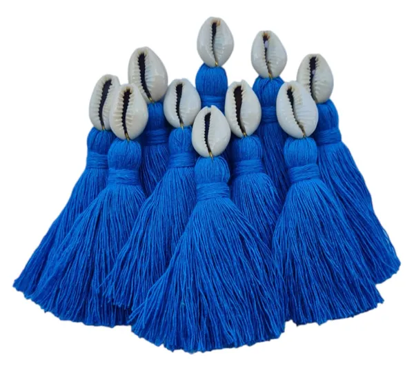 Mini_Cotton_Tassels_with_Cowrie_Shells_for_Saree/Blouse/Dupatta/DIY/Decor,_Pack_of_10_(Firozi)