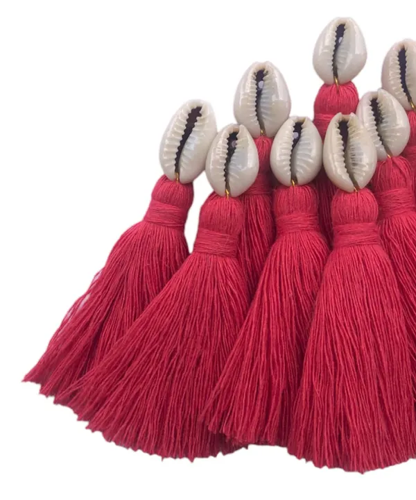 Flamingo_Pink_Mini_Cotton_Handmade_Tassels_With_Cowrie_Shells_,__Pack_Of_10