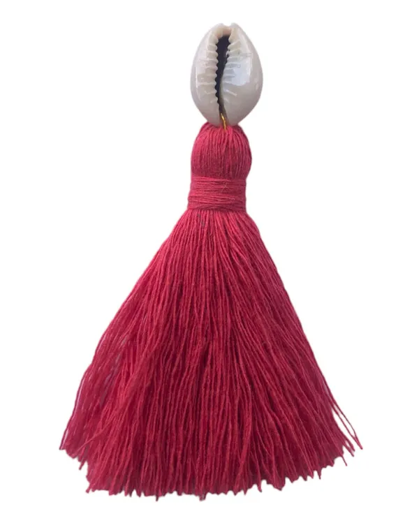 Flamingo_Pink_Mini_Cotton_Handmade_Tassels_With_Cowrie_Shells_,__Pack_Of_10