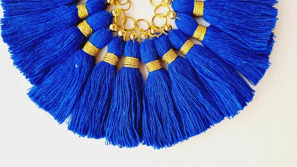 Micro_1.5_inch_Length_Cotton_Handmade_Tassels_for_Saree/Blouse/Dupatta/DIY/Decor_(Pack_of_12)_(Royal_Blue)