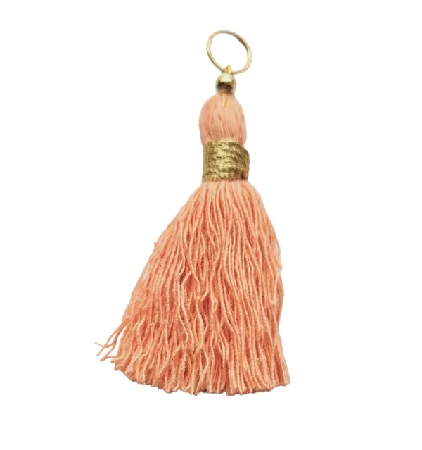 Micro_1.5_inch_Length_Cotton_Handmade_Tassels_for_Saree/Blouse/Dupatta/DIY/Decor_(Pack_of_12)_(Peach)