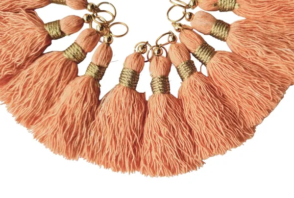 Micro_1.5_inch_Length_Cotton_Handmade_Tassels_for_Saree/Blouse/Dupatta/DIY/Decor_(Pack_of_12)_(Peach)