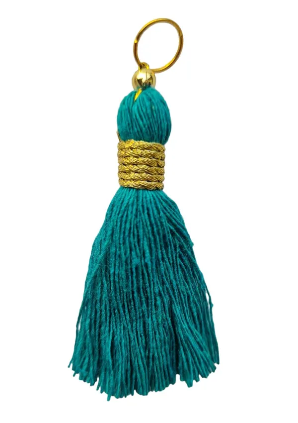 Micro_1.5_inch_Length_Cotton_Handmade_Tassels_for_Saree/Blouse/Dupatta/DIY/Decor_(Pack_of_12)_(Aqua_Blue)