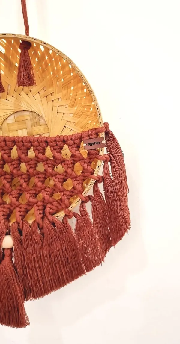 Handmade_Cotton_Macrame_Basket_for_Plants,_Garden_&_Home_Decor_(Rust_Brown)