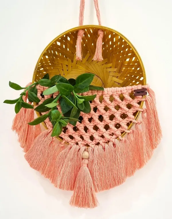 Handmade_Colorful_Macrame_Basket_for_Plants,_Garden_,_Home_Decor_(Peach)