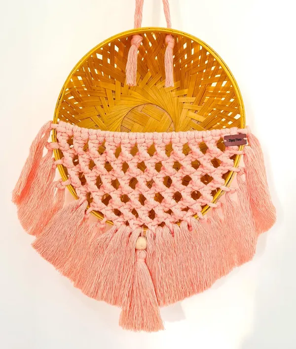 Handmade_Colorful_Macrame_Basket_for_Plants,_Garden_,_Home_Decor_(Peach)