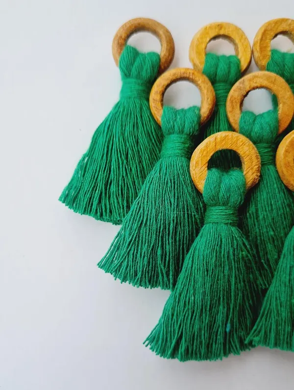 Dark_Green_Mini_Cotton_Handmade_Tassels_with_Wooden_Rings_,_Pack_Of_10