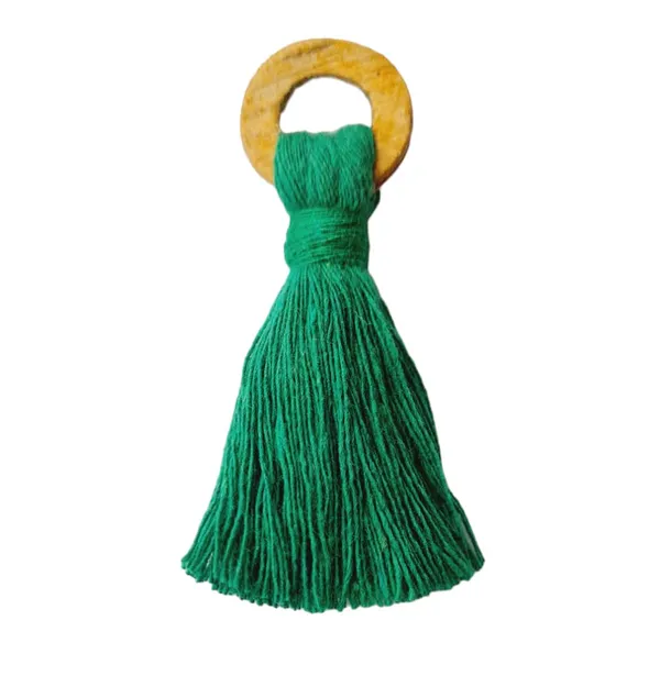 Dark_Green_Mini_Cotton_Handmade_Tassels_with_Wooden_Rings_,_Pack_Of_10