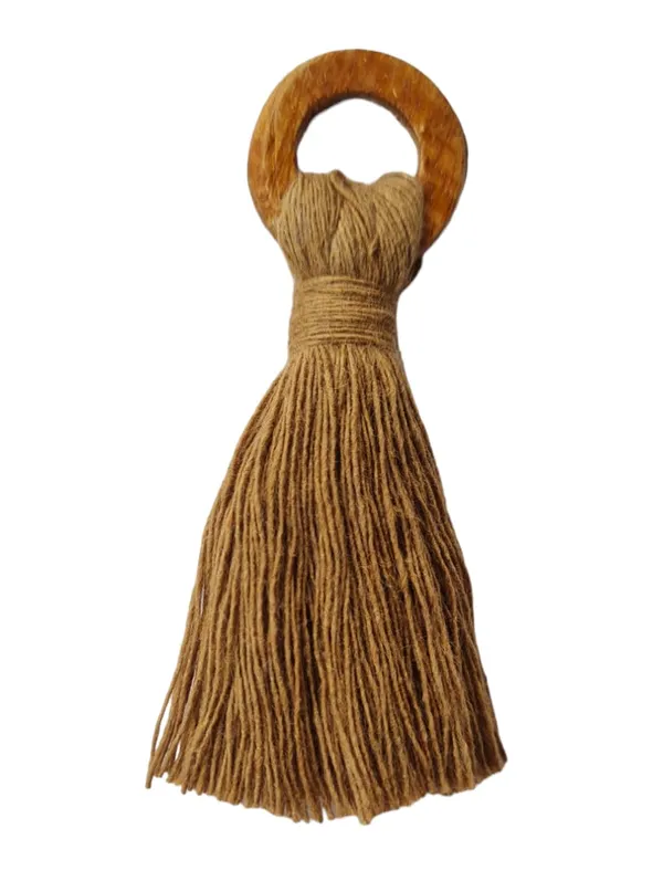 Mini_Cotton_Tassels_with_wooden_rings_for_Saree/Blouse/Dupatta/DIY/Decor,_Pack_of_10_(Dark_Beige)