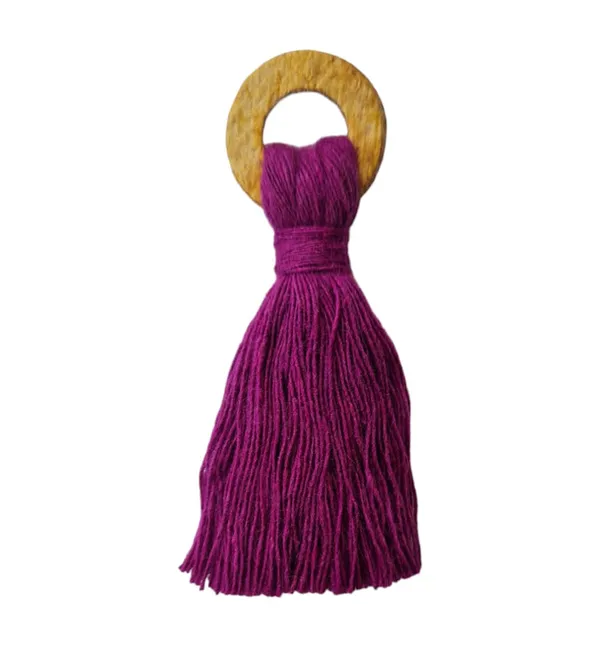 Purple_Mini_Cotton_Tassels_with_Wooden_Rings__for_Saree/Blouse/Dupatta/DIY/Decor,_Pack_of_10