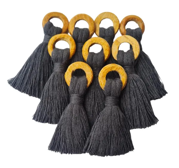 Dark_Grey_Mini_Cotton_Handmade_Tassels_with_Wooden_Rings_,_Pack_Of_10