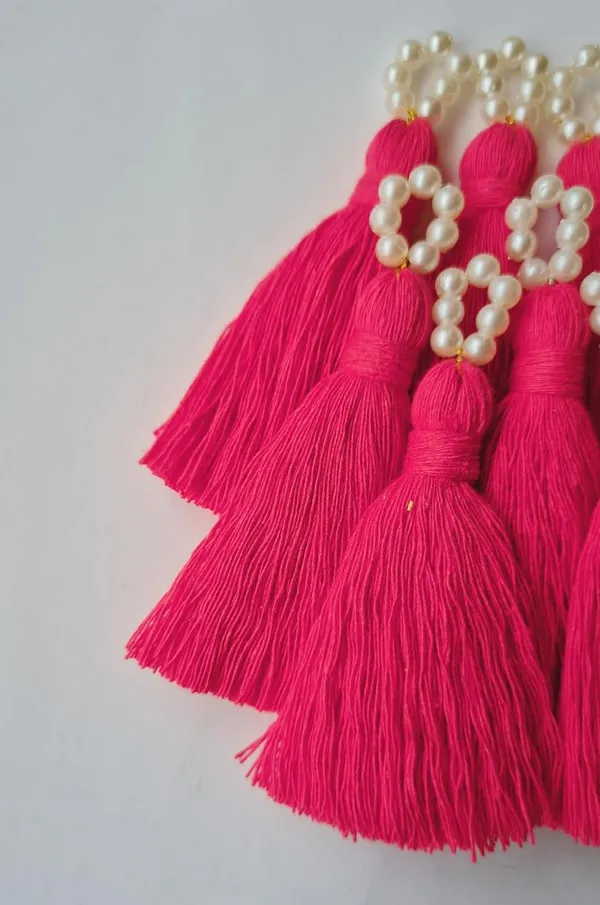 Mini_Cotton_Tassels_with_Pearls_for_Saree/Blouse/Dupatta/DIY/Decor,_Pack_of_10_(Flamingo_Pink)
