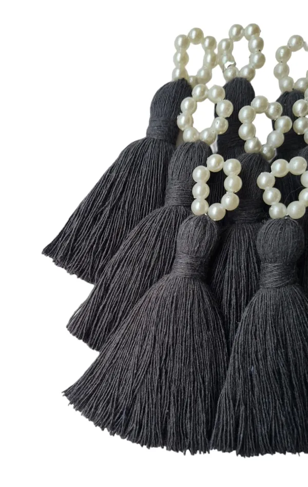 Mini_Cotton_Tassels_with_Pearls_for_Saree/Blouse/Dupatta/DIY/Decor,_Pack_of_10_(Dark_Grey)
