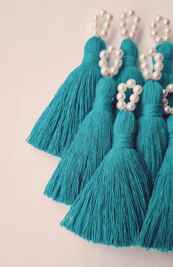 Mini_Cotton_Tassels_with_Pearls_for_Saree/Blouse/Dupatta/DIY/Decor,_Pack_of_10_(Aqua_Blue)