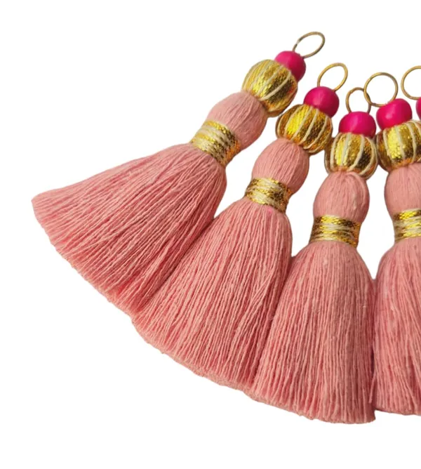 Mini_Handmade_Cotton_Tassels_with_Zari_Bead_,_Pack_of_10_(Baby_Pink)