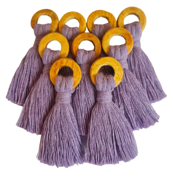 Lavender_Mini_Cotton_Handmade_Tassels_with_Wooden_Rings_,_Pack_Of_10