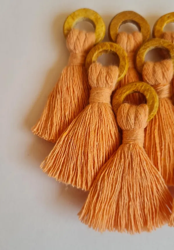 Peach_Mini_Cotton_Handmade_Tassels_with_Wooden_Rings_,_Pack_Of_10
