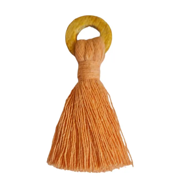 Peach_Mini_Cotton_Handmade_Tassels_with_Wooden_Rings_,_Pack_Of_10