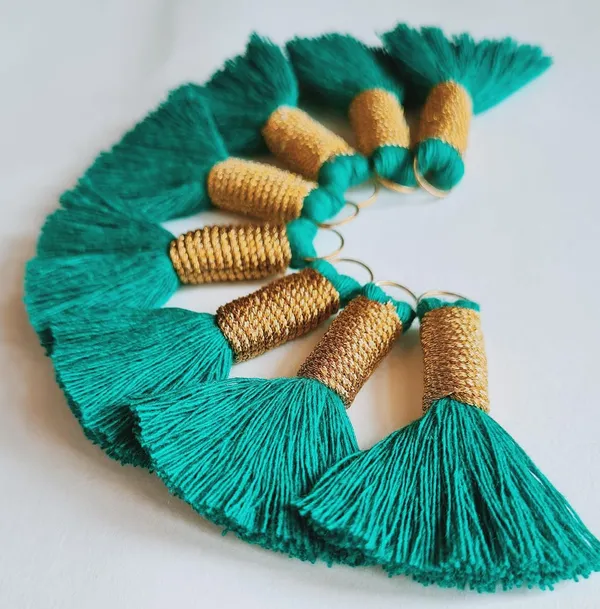 Handmade_Mini_Cotton_Tassels_with_Zari_Winding,_Pack_of_10_(Aqua_Blue)