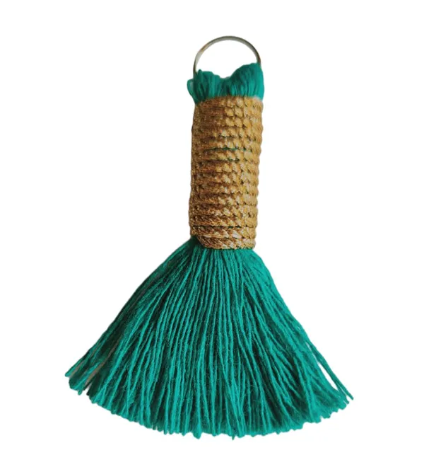Handmade_Mini_Cotton_Tassels_with_Zari_Winding,_Pack_of_10_(Aqua_Blue)