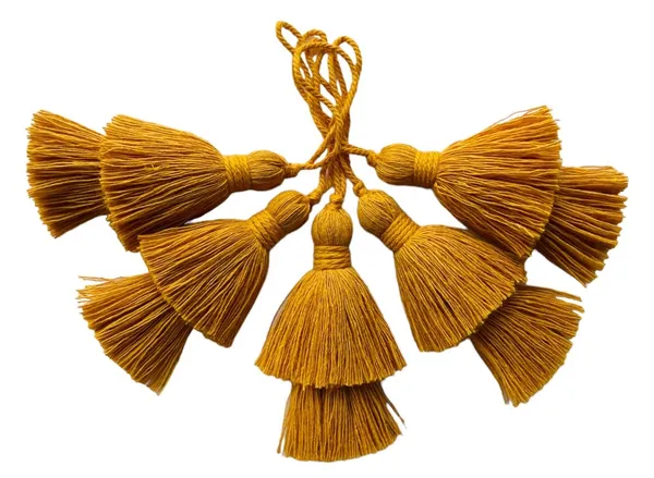 Plain__Long_Handmade_Two-Tier_Cotton_Tassels_(Pack_of_5,_Mustard)