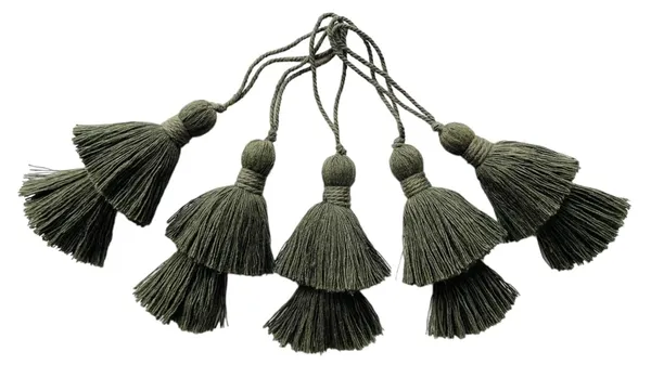 Plain_Long_Handmade_Two-Tier_Cotton_Tassels_(Pack_of_5,_Military_Green)