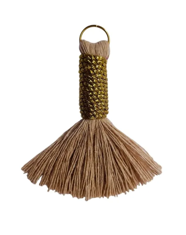 Mini_Cotton_Handmade_Tassels_With_Zari_Winding,_Pack_Of_10_(Light_Beige)