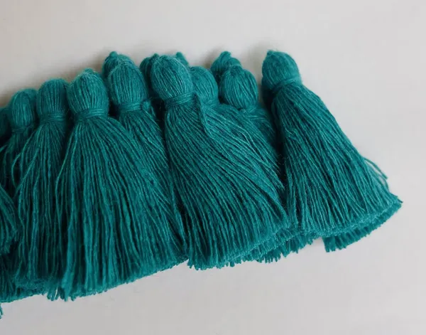 Plain_Solid_Micro_1.5_inch_Cotton_Tassels_for_Saree/Dupatta/Runners_&_DIY_Projects_(Aqua_Blue,_Pack_of_25_pcs)
