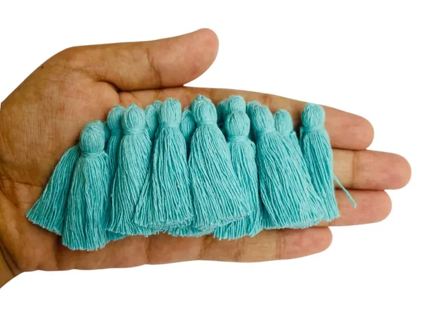 Plain_Solid_Micro_1.5_inch_Cotton_Tassels_for_Saree/Dupatta/Runners_&_DIY_Projects_(Sky_Blue,_Pack_of_25_pcs)
