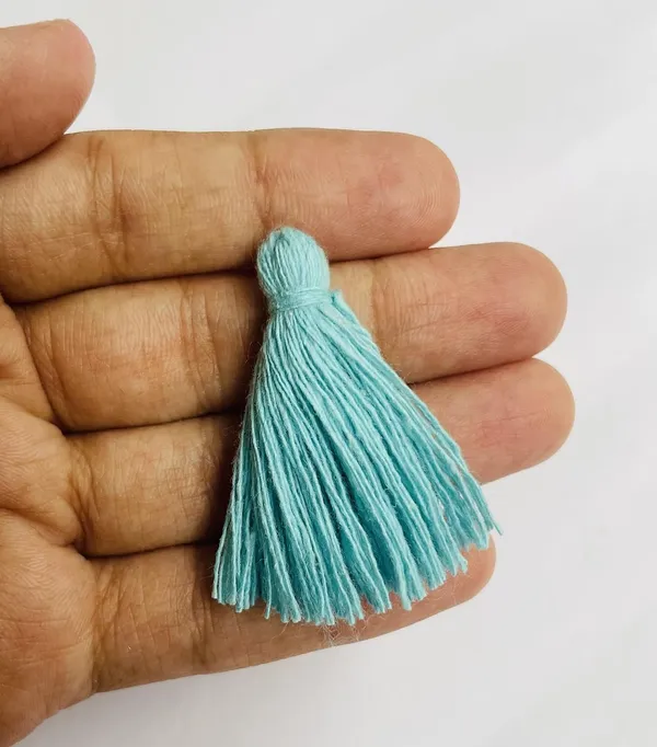 Plain_Solid_Micro_1.5_inch_Cotton_Tassels_for_Saree/Dupatta/Runners_&_DIY_Projects_(Sky_Blue,_Pack_of_25_pcs)