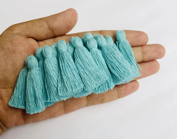 Plain_Solid_Micro_1.5_inch_Cotton_Tassels_for_Saree/Dupatta/Runners_&_DIY_Projects_(Sky_Blue,_Pack_of_25_pcs)
