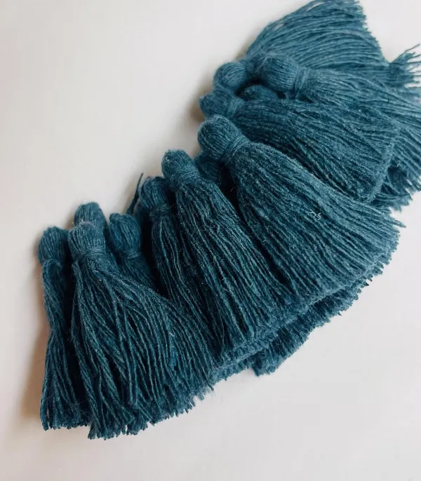 Plain_Solid_Micro_1.5_inch_Cotton_Tassels_for_Saree/Dupatta/Runners_&_DIY_Projects_(Prussian_Blue,_Pack_of_25_pcs)