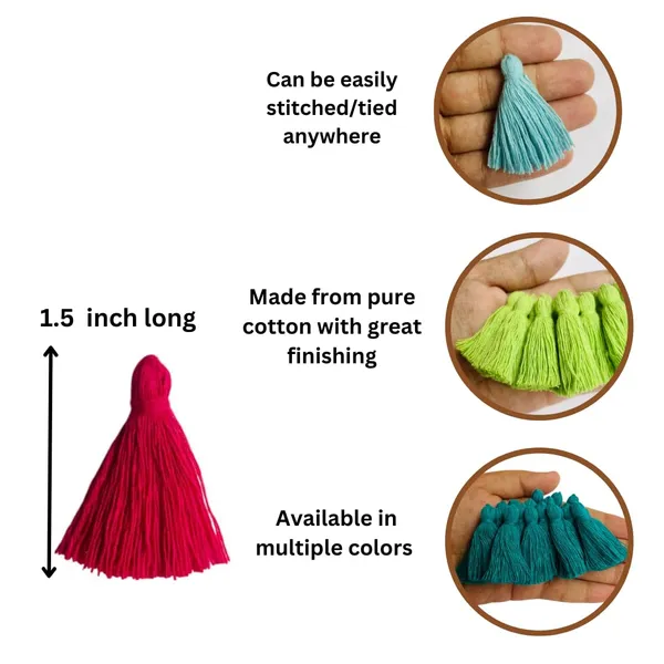 Plain_Solid_Micro_1.5_inch_Cotton_Tassels_for_Saree/Dupatta/Runners_&_DIY_Projects_(Purple,_Pack_of_25_pcs)