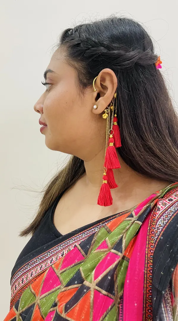 Gulab_-_Boho_Tassel_Earcuff_(Pack_of_1)