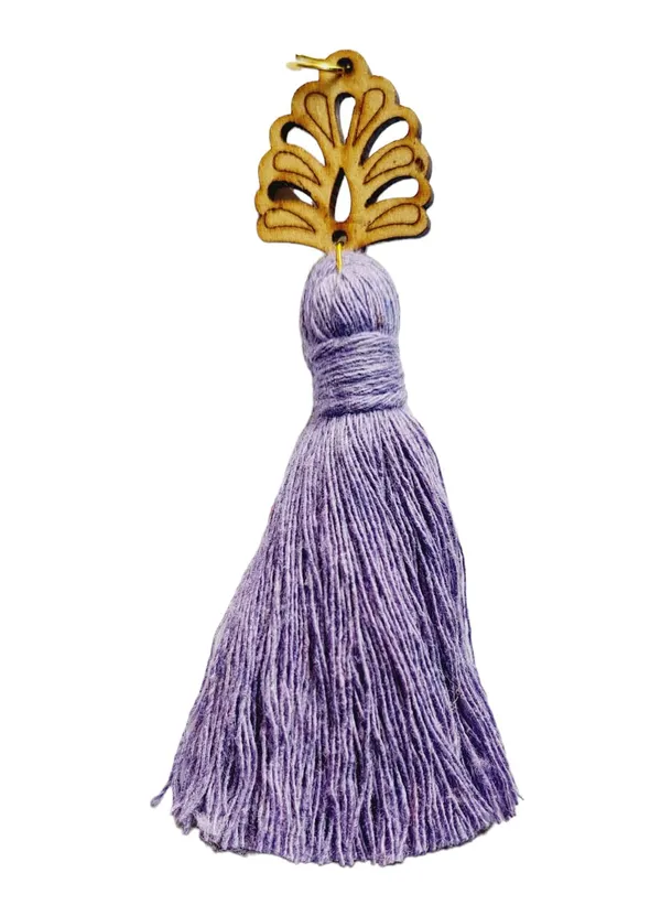 Lavender_Mini_Cotton_Handmade__Tassels_with_wooden_leaf_,_Pack_of_10