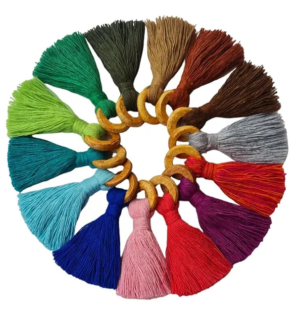Mini_Cotton_Tassels_with_wooden_rings_for_Saree/Blouse/Dupatta/DIY/Decor,_Pack_of_10_()
