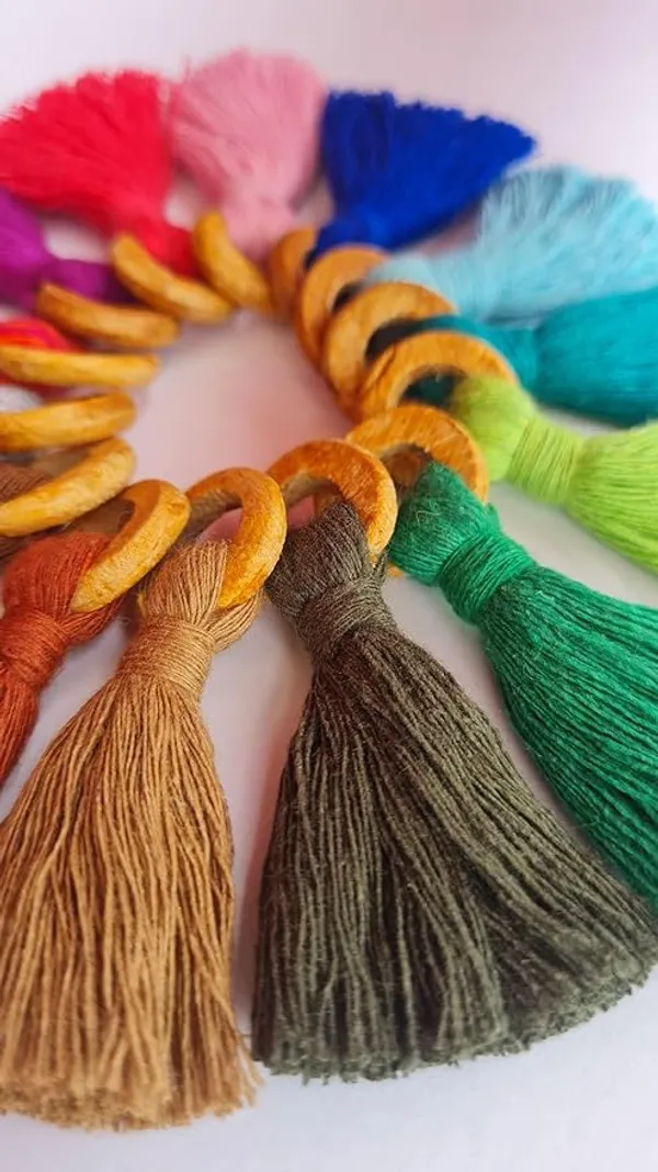 Mini_Cotton_Tassels_with_wooden_rings_for_Saree/Blouse/Dupatta/DIY/Decor,_Pack_of_10_()