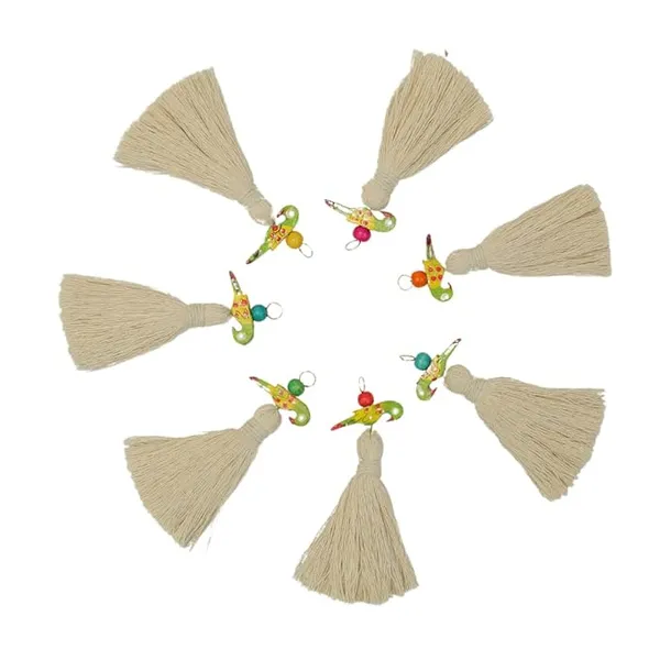 Mini_Cotton_Tassels_with_Parrots_(Pack_of_10)_(Off-White)