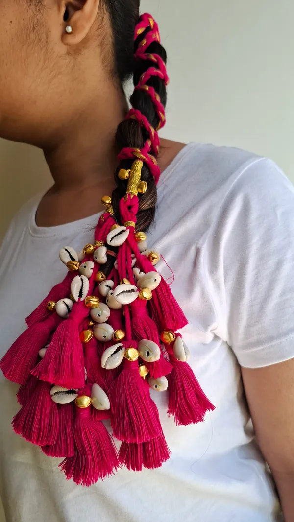 Jiya_-_Handmade_Parandi_(Dark_Pink)